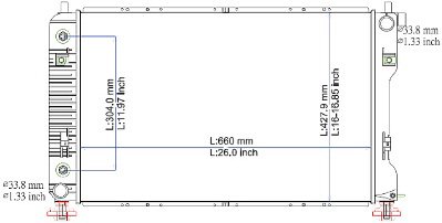 EQUINOX 10-17 RADIATOR 4 CylinderL 2 4LT =R1815