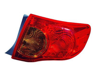 COROLLA 09-10 Right TAIL LAMP Assembly ON BODY USA