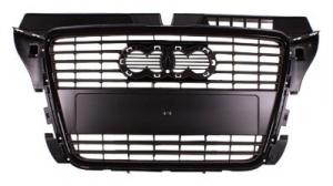 A3 09-13 Grille Black Without LICENSE HOLE