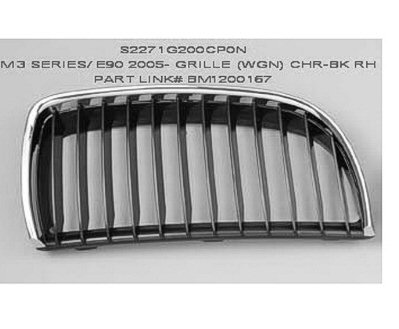 3SERS 06-08 Right Grille Sedan With Chrome BEZEL