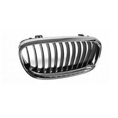 3SERS 09-11 Right Grille Sedan Black With Chrome BEZEL 325