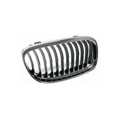 3SERS 09-11 Right Grille Sedan Black Without Chrome BEZEL
