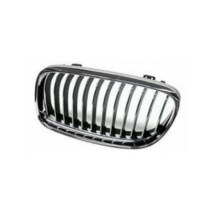 3SERS 09-11 Left Grille Sedan Black Without Chrome BEZEL