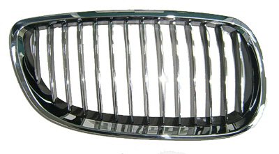3SERS 07-10 Right Grille Coupe Black Without Chrome BEZEL=M