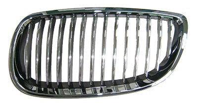 3SERS 07-10 Left Grille Coupe Black Without Chrome BEZEL=M