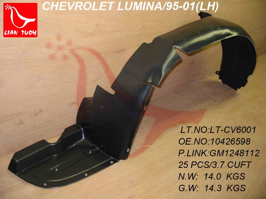 LUMINA 95-01 Left FENDER LINER Sedan =M CARLO