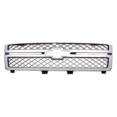 SILVERADO HD 11-14 Grille Gray With Chrome Without Z71