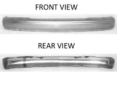 CHEVY/GMC VAN 96-02 Front Bumper Chrome Without TOP PAD