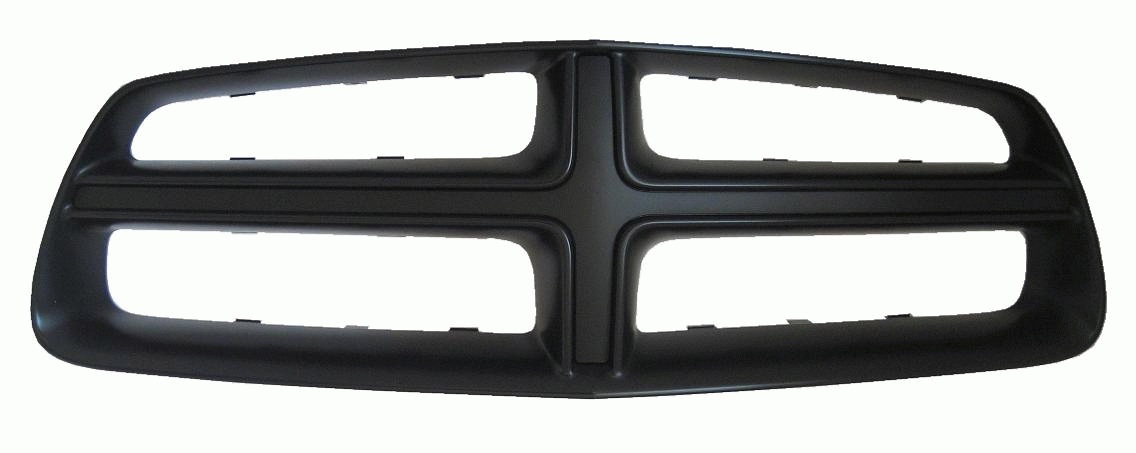 CHARGER 11-14 UPPER Grille Black With Black Molding WO