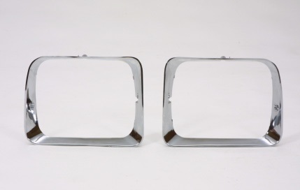 DG P/U 91-93 Left Headlight BEZEL Chrome SINGLE RECT