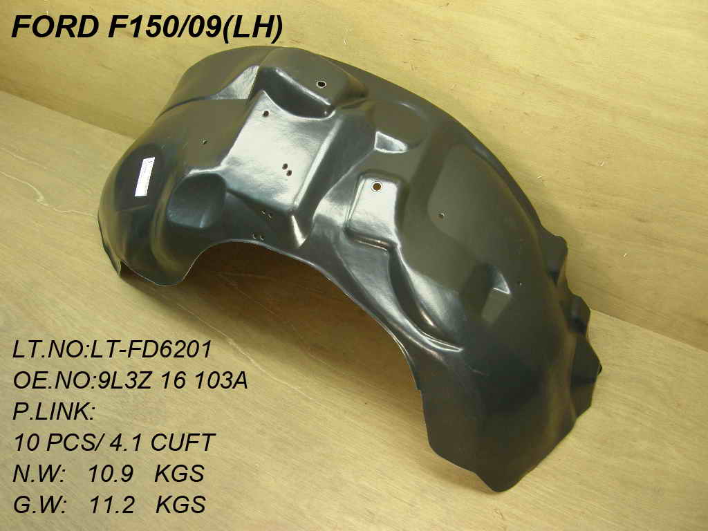FD PU F150 09-14 Left Front FENDER LINER PLASTIC