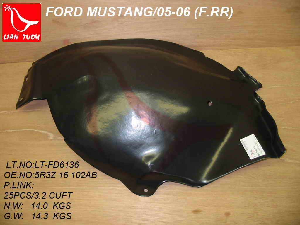 MUSTANG 05-09 Right Front Rear SECTION FENDER LINER
