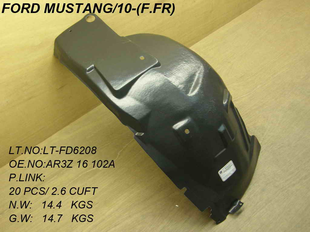MUSTANG 10-14 Right Front SECTION FENDER LINER