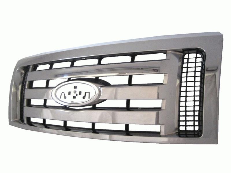 FD P/U 09-12 Grille XLT Chrome With 3 Chrome BAR