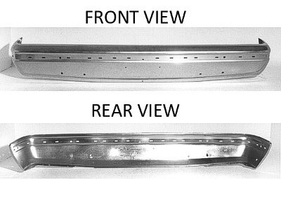 FD P/U 87-91 Front Bumper Chrome With PAD HOLE BRONCO