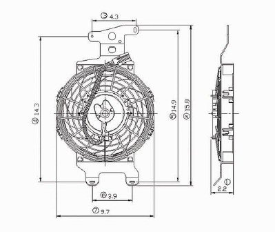 EXPLORER/SPORT 02-05 Radiator FAN Assembly 4 0&4 6LT