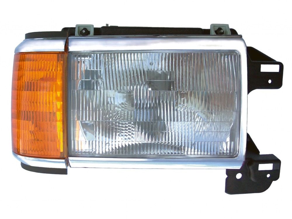 FD P/U 87-91 Right Headlight Assembly With Chrome TRIM&With PK LAMP