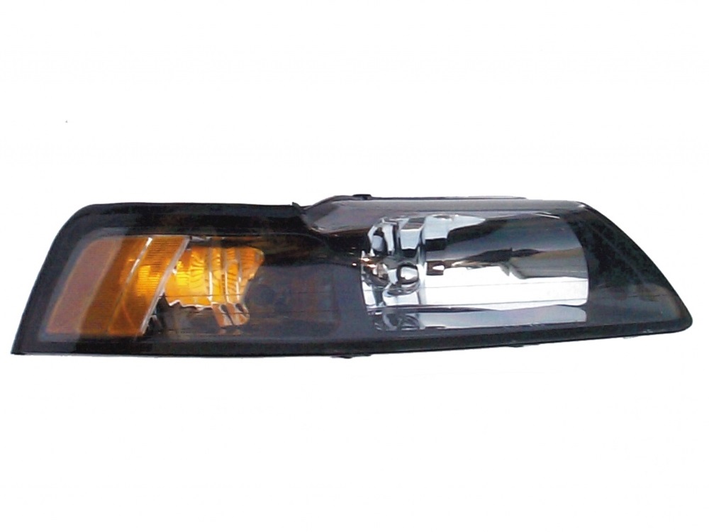 MUSTANG 01-04 Right Headlight Assembly (With Black BEZEL)