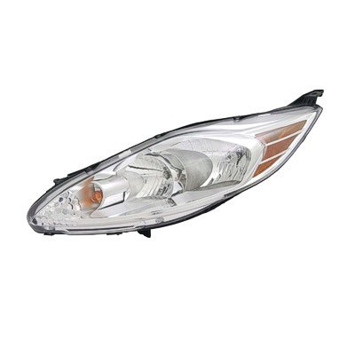 FIESTA 11-13 Left Headlight Assembly Without APERANCE Package Chrome