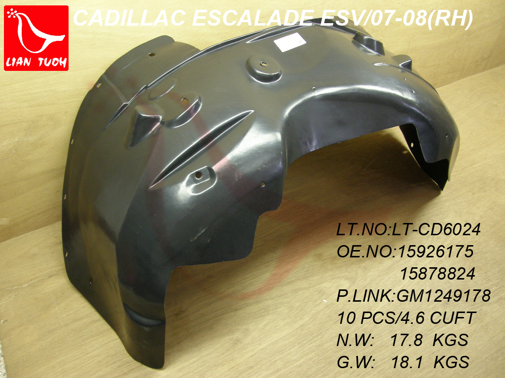 ESCALADE 07-14 Right Front FENDER LINER BASE/ Hybrid