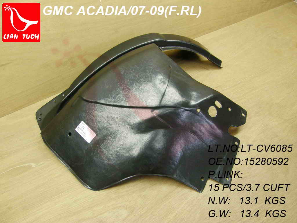 ACADIA 07-12 Left Front Rear SECTION FENDER LINER
