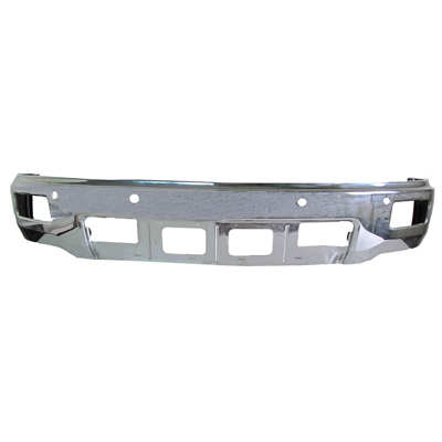 SILVER 14-15 Front Bumper Chrome 1500 With FOG With Sensor