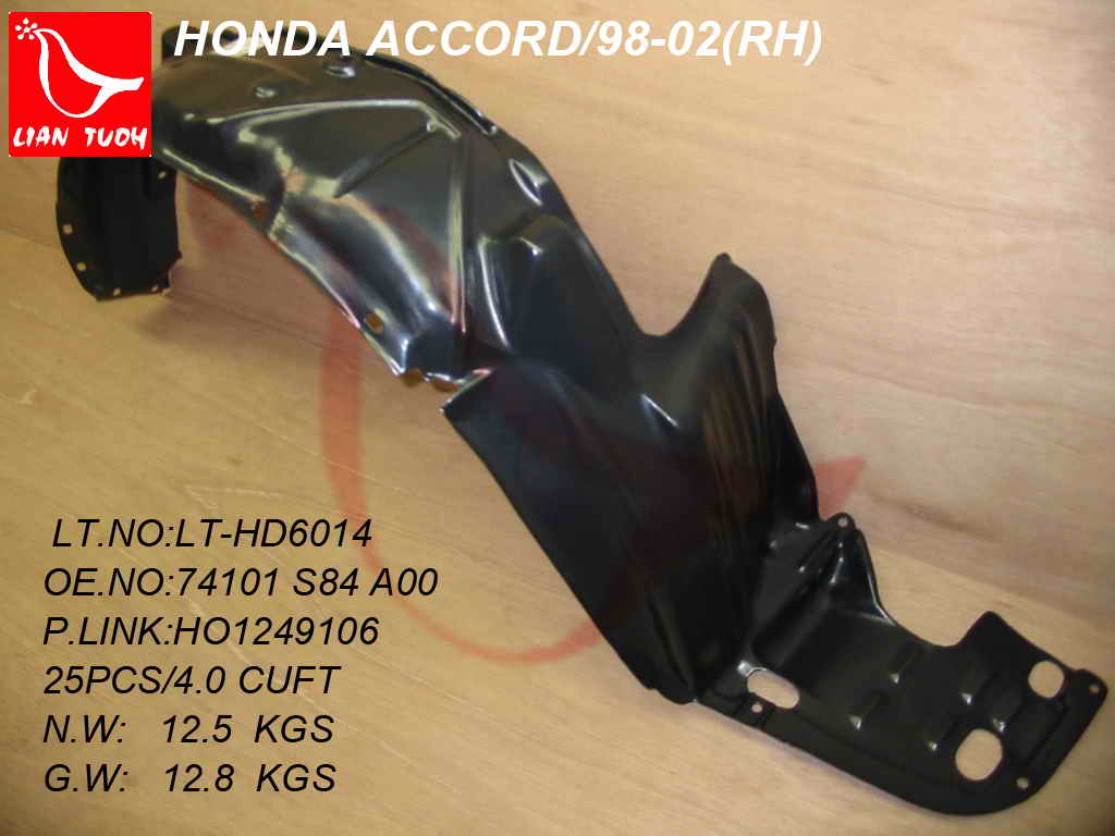 ACCORD 98-02 Right FENDER LINER(Sedan/Coupe )