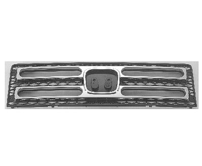 RIDGELINE 06-08 Grille Assembly Black With Chrome Molding