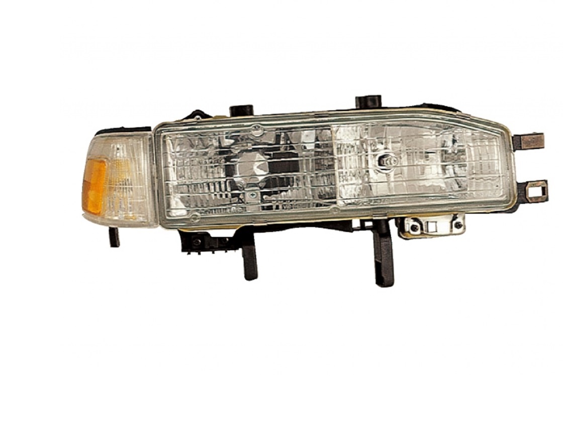 ACCORD 90-91 Right Headlight Assembly With SIDEMARKER LAMP