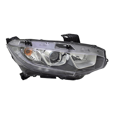 CIVIC 16-17 Right Headlight Assembly Sedan/Coupe =17-18 HB HALG