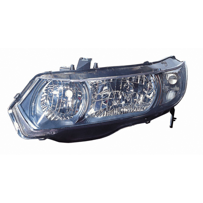 CIVIC 06-08 Left Headlight Assembly Coupe 1 8LT With AMBER SIG