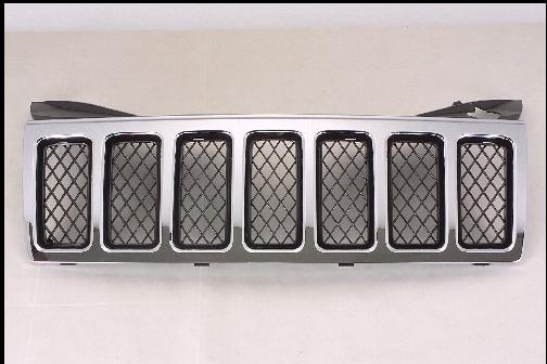 GD CHEROKEE 08-09 Grille OVERLAND Black With Chrome F