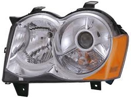 GD CHEROKEE 08-10 Right Headlight Assembly HID Without HID KIT