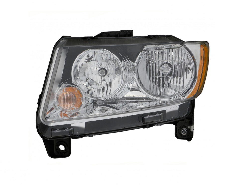 COMPASS 11-13 Left Headlight Assembly Without Black TRIM NSF