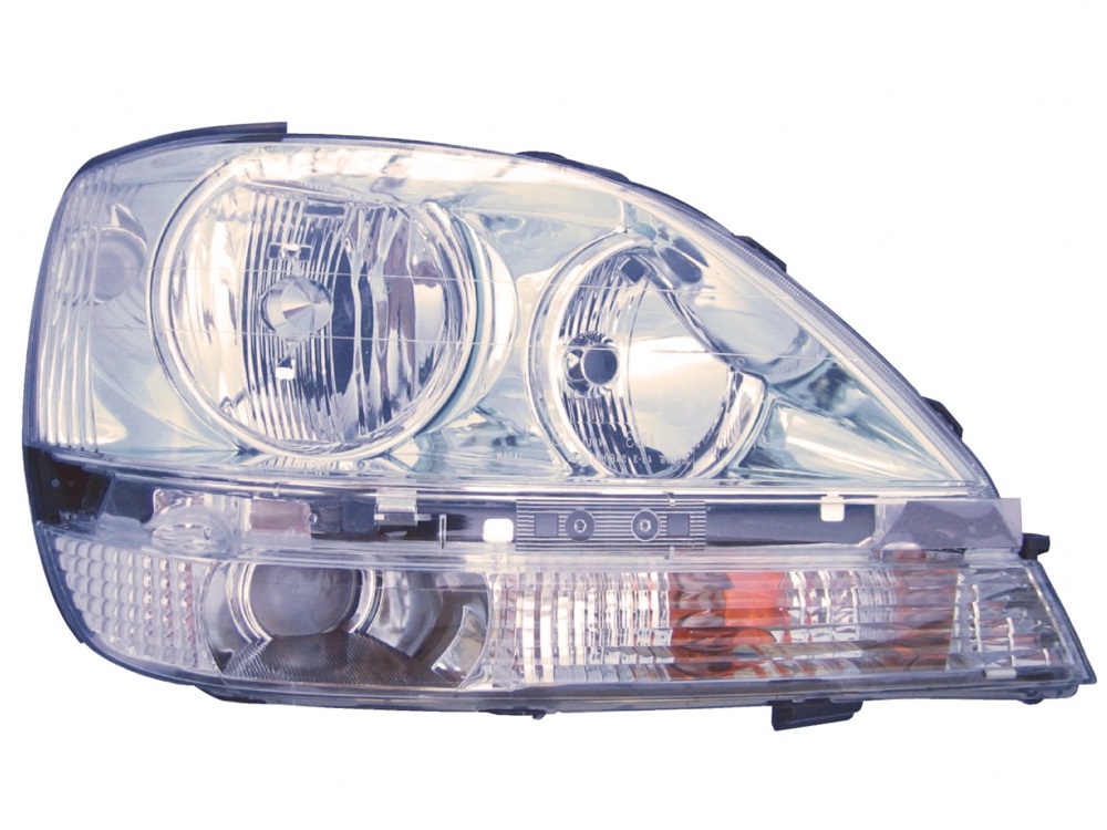 RX300 01-03 Left Headlight Assembly HALOGEN Without HID