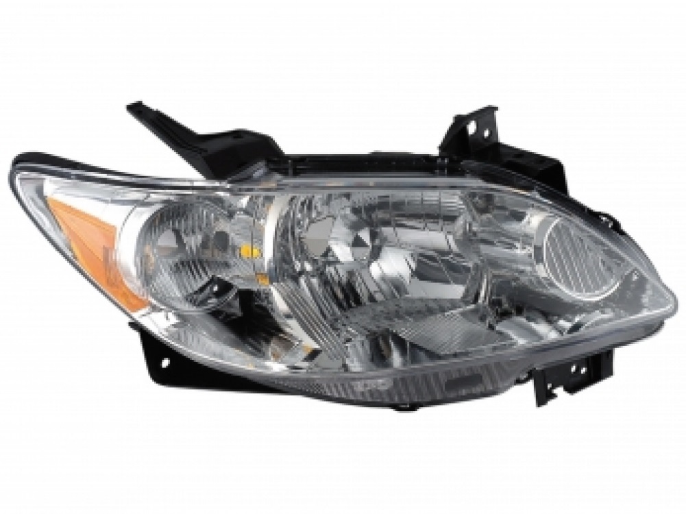 MPV 04-06 Left Headlight Assembly Black With ROCKER Molding