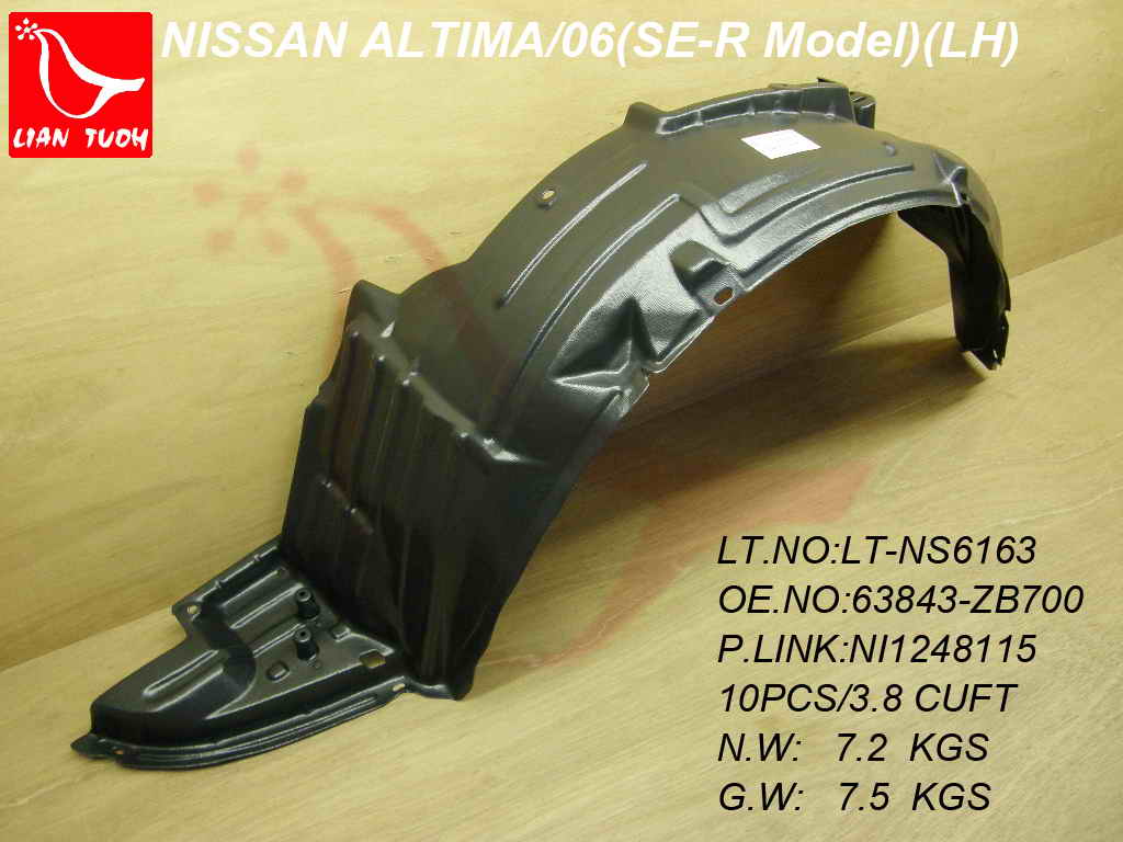ALTIMA 02-06 Left Front FENDER LONER SE-R MODEL