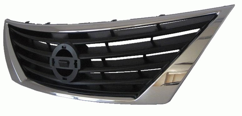 VERSA 12-14 Grille Sedan Gray With Chrome TRIM Exclude HB