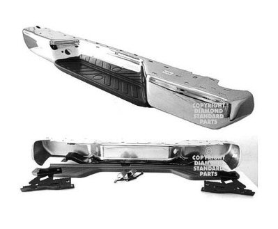 FRONTIER 05-17 Rear Bumper Assembly Chrome Without Sensor