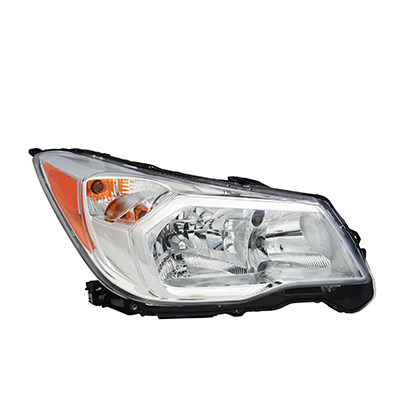 FORESTER 14-16 Right Headlight Assembly HALOGEN With Chrome BEZE