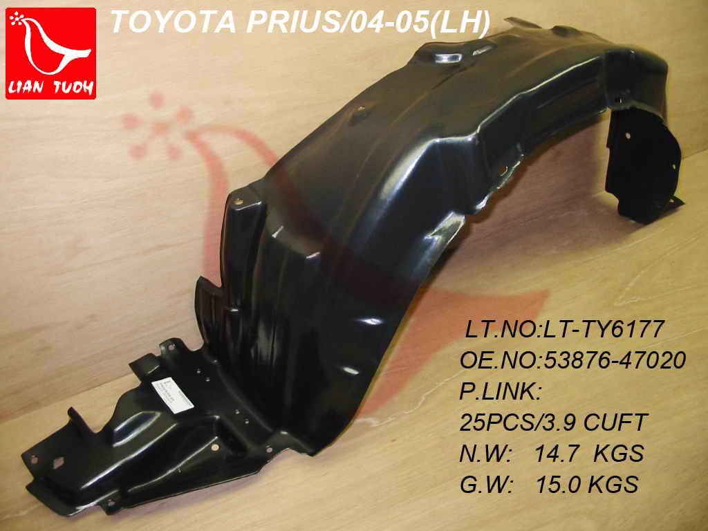 PRIUS 04-09 RADIATOR SUPPORT Steel Black Assembly