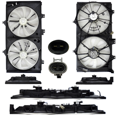 CAMRY 12-17 COOLING FAN Assembly 4 CylinderL 2 5LT ENG