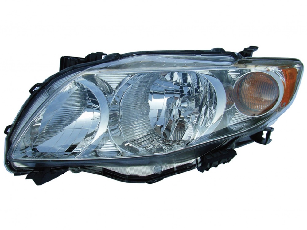 COROLLA 09-10 Right Headlight Assembly BASE/CE/L MODEL USA