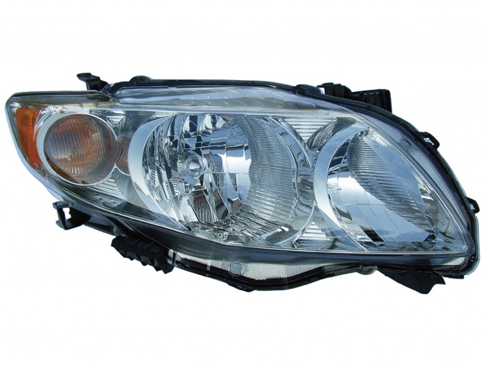 COROLLA 09-10 Left Headlight Assembly BASE/CE/L MODEL USA