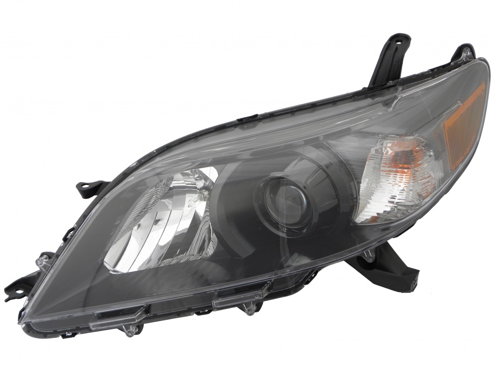 SIENNA 11-14 Left Headlight Assembly SE MODEL With Black BEZEL