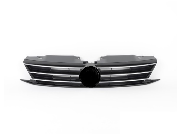 JETTA 15-16 Grille Black With Chrome Molding With Sensor Hole 
