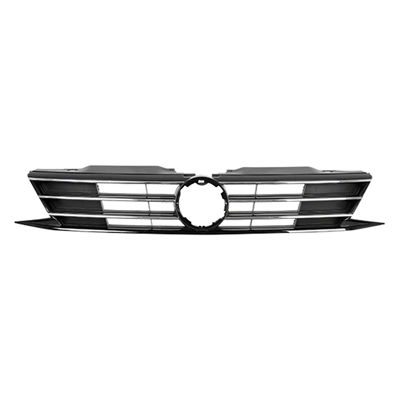 JETTA 15-16 Grille Black With Chrome Molding Without Sensor