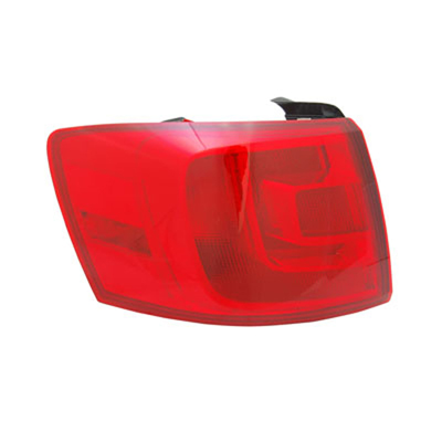 JETTA 11-15 Left TAIL LAMP Sedan ALL RED Without Rear F
