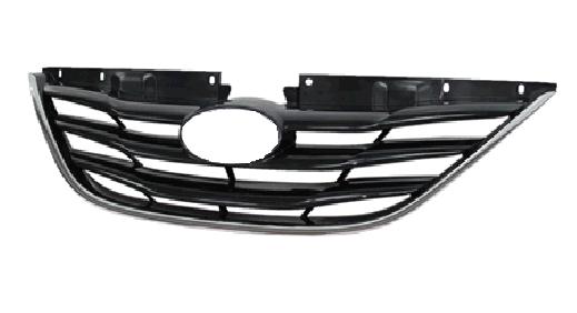 SONATA 11-13 Grille Assembly Black With Chrome Molding Exclude