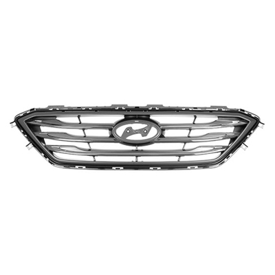 SONATA 15-16 Grille SPORT TYPE SILV/Chrome Without A